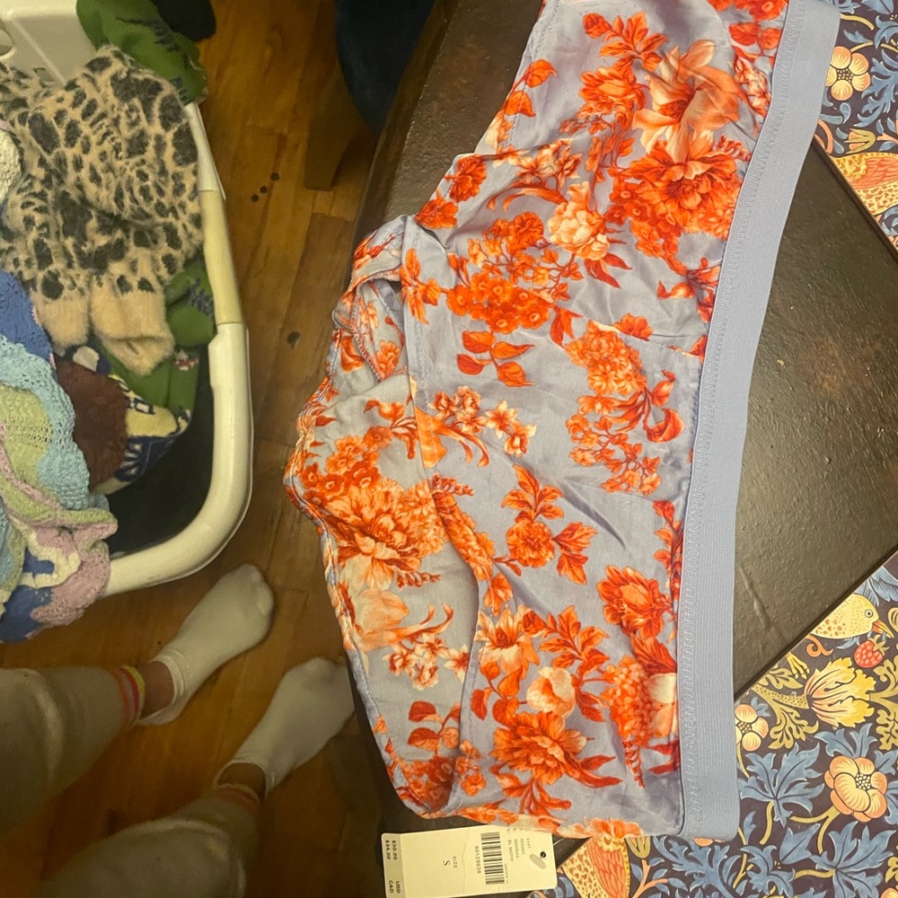 Silk Anthropologie pj shorts.